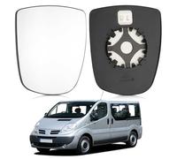 Anlseiod Vitre Retroviseur Gauche Pour Renault Trafic MK2 O-pel Vivaro A Nissan Primastar 2001-2014 Miroir Glace Rétroviseur Chauffant Vitre Retro 7701050267