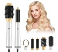 Anluomafuy Air Styler 5 In 1 Styler, Brosse Soufflante Brushing Professionnel, 1200W Seche Cheveux Brosse, Sèche Cheveux Ionique, Auto Boucleur a Air, pour Sécher, Boucler, Lisser, Plénitude