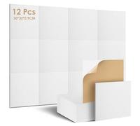 Anluomafuy Panneaux Acoustiques Auto-Adhésif, 12Pack Auto-Adhésif Mousse Acoustique, Absorbeur De Bruit Haute Densité Insonorisante, Panneaux Isolants Acoustiques Décoratifs Muraux pour Studio Chambre