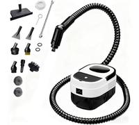 Anluomania Nettoyeur vapeur Portable 350ML, Nettoyeur Vapeur à Main Avec 9 Accessoires, Nettoyeur Vapeur 1050W, Nettoyeur Vaporisateur 3Bar, Nettoyeur à vapeur pour Vitre,cuisine,Tapis