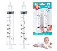 Anluomania Seringue Nasale Bebe, 2 Pièces Mouche Bebe 10 ml, Irrigateur Nasal Sécurité Confort, Mouche-bébé, Aspirateur Nasal Portable Réutilisable, Embout Souple en Silicone sans BPA