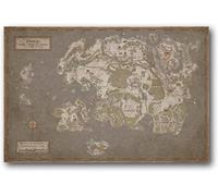 ANMAC Oeuvre pour la Maison 70x90cm No Frame TAMRIEL The Elder Scrolls Vedio Game World Map Posters for Modern Family Room Decor Aesthetic Dedroom Gifts Poster