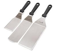 Anmarko de Spatule professionnel - en acier inoxydable Pancake Turner et plaque de cuisson Grattoir Idéal pour plaque de cuisson Grill pour barbecue et cuisson Dessus Plat #1 3-piece set