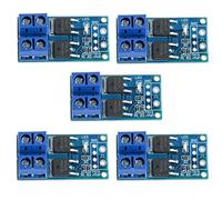 Anmbest 5PCS DC 5V-36V 15A(Max 30A) 400W Dual High-Power MOSFET Trigger Switch Drive Module 0-20KHz PWM Adjustment Electronic Switch Control Board Motor Speed Control Lamp Brightness Control