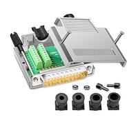 ANMBEST Connecteur DB25, coque en métal sans soudure, série RS232 D-SUB vers connecteur mâle 25 broches avec boîtier