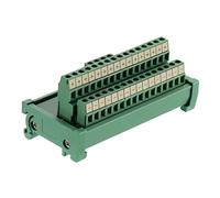 ANMBEST Module de bornier 2 en 16 sorties, rail DIN 25 A et panneau de distribution de puissance pour amplificateur de puissance Servo PLC