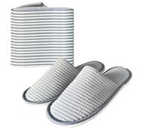 Anmerl 10 Paires de Chaussons Jetables pour Hôtel Invités - Pantoufles Antidérapantes Lavables, Confort Doux Épaisseur Renforcée pour Spa, Voyage, Événements et Usage Commercial (Unisexe)