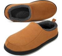 Anmerl Pantoufle Homme Femme à Mémoire de Forme Chaussons Mocassins de Maison d'Hiver pour Intérieur et Extérieur avec Doublure en Polaire Chaude et Semelle en Caoutchouc Antidérapante