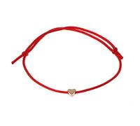 ANMITI Bijoux d'amitié exquis Kabbale Bracelet à breloques en forme de cœur réglable Tissage rouge Bracelet de cheville pour adolescentes, taille unique, Comme décrit