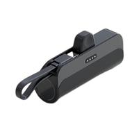 ANMITI Boîtier de batterie mobile sans soudure Boîte de chargement de batteries détachable rechargeable sans batterie Batterie pour smartphones Noir