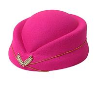 ANMITI Hôtesses de l'air chapeau hôtesse de l'air femmes uniforme formel casquettes accessoire chapeaux de fête accessoires de costume 6 : chapeau femmes