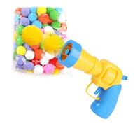 ANMITI Jouet coloré lanceur de balle jouet pour chaton chat Teaser balle résistante aux morsures ensemble fournitures pour animaux de compagnie cadeau Nouvel An