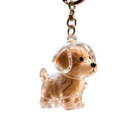 ANMITI Porte-clés collecteur de fourrures d'animaux de compagnie en forme de chien, boîte à souvenirs pour chiens et chats, propriétaires de poils d'animaux domestiques, porte-clés avec compartiment