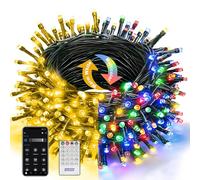 Anmossi Guirlande Lumineuse Intelligente,50m 500 LED Guirlande Noel avec Télécommande,Contrôle par APP,Synchronisation Musicale Étanche,pour Arbre de Noël,Jardin,Fête,Mariage,Blanc Chaud et Couleur