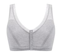 ANMUR Soutien-gorge confortable à porter au quotidien pour maman, soutien-gorge tendance, soutien-gorge doux, sous-vêtements extensibles, grande taille, soutien-gorge (couleur : gris, taille : 80/36BC