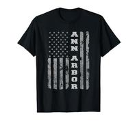 Ann Arbor, Michigan, Drapeau américain T-Shirt Graphique avec Valeur