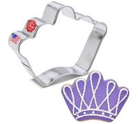 Ann Clark Cookie Cutters Couronne de reine 10,2 cm en acier allié poli, 1 pièce, fabriquée aux États-Unis