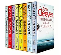 Ann Cleeves Shetland Series 8 Books Collection Set (Raven Black, White Nights, Red Bones, Blue Lightning, Dead Water, Thin Air, Cold Earth, Wild Fire)