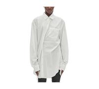 Ann Demeulemeester - Elisabeth Long High Comfort Pocket Shirt - Femme - Blouses et Chemises - Blanc - Taille: 32 FR