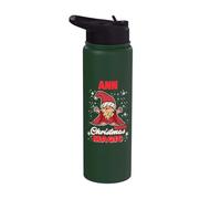 Ann Makes Christmas Magic Name Ann Gnome Stainless Steel Insulated Water Bottle