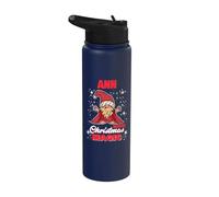 Ann Makes Christmas Magic Name Ann Gnome Stainless Steel Insulated Water Bottle