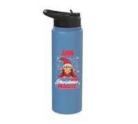 Ann Makes Christmas Magic Name Ann Gnome Stainless Steel Insulated Water Bottle