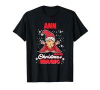 Ann Makes Christmas Magic Name Ann GNOME T-Shirt Graphique avec Valeur