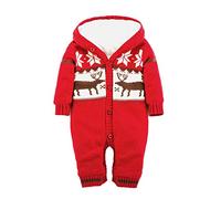 Ann sang bébé Snowwear Winter de Noël fantaisie Pull tricoté bleu red 12-18 mois