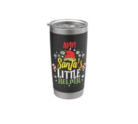 Ann Santa's Little Helper Nom de Noël Ann Gobelet isotherme en acier inoxydable double paroi
