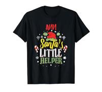 Ann Santa's Little Helper Nom de Noël Ann T-Shirt Graphique avec Valeur