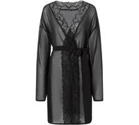 Ann Summers Ann Summers Black The Promising Chiffon Robe Black XL