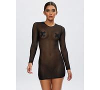 Ann Summers Ann Summers Black The Visionary Sheer Dress Black Large