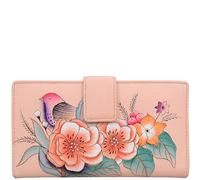Anna by Anuschka Bi-Fold Organizer Wallet, Cuir véritable Femme, Jardin Vintage, Taille Unique