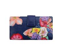 Anna by Anuschka Bi-Fold Organizer Wallet, Cuir véritable Femme, Mosaïque Papillon, Taille Unique