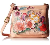 Anna by Anuschka Grand sac à main en cuir véritable pour femme | Organiseur multi-compartiments zippé, Jardin vintage, Einheitsgröße