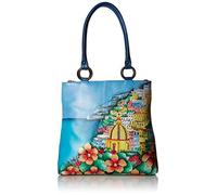 Anna by Anuschka Grande cabane en cuir véritable peinte à la main pour femme, multicolore (Amalfi Dawn), Taille unique