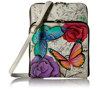 Anna by Anuschka Organiseur en cuir peint à la main pour femme, multicolore (Floral Paradise), Taille unique