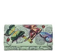 Anna by Anuschka Portefeuille en Cuir véritable Peint à la Main pour Femme avec Ailes de rêve, Taille Unique