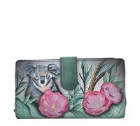 Anna by Anuschka Portefeuille en Cuir véritable Peint à la Main pour Femme, Motif Koala, Taille Unique