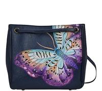 Anna by Anuschka Sac Cabas en Cuir véritable Peint à la Main pour Femme avec Sangle, poignée, Multicolore, Einheitsgröße