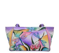 Anna by Anuschka Sac fourre-tout en cuir véritable Petit format Motif libellule