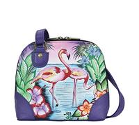 Anna by Anuschka Women Hand Painted Leather Small Multi Compartment Zip-Around Organizer, Œuvre d'art Originale Peinte à la Main Femme