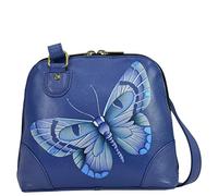 Anna by Anuschka Women Hand Painted Leather Small Multi Compartment Zip-Around Organizer, Œuvre d'art Originale Peinte à la Main Femme