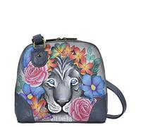 Anna by Anuschka Women Hand Painted Leather Small Multi Compartment Zip-Around Organizer, Œuvre d'art Originale Peinte à la Main Femme