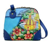 Anna by Anuschka Women Hand Painted Leather Small Multi Compartment Zip-Around Organizer, Œuvre d'art Originale Peinte à la Main Femme, Amalfi Dawn, Taille Unique