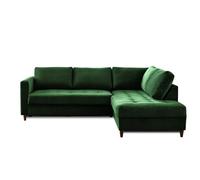 Lisa Design Anna - canapé d'angle Droit - 5 Places - Convertible - en Velours