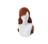 Anna Cosplay perruque princesse tresse perruques cheveux longue vague brune Cosplay Costume Halloween résistant à la chaleur synthétique perruque MZ-1453