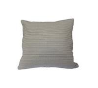 Anna Coussin Délavé Surpiqûres Motif Rayures Coton Ficelle 45 x 45