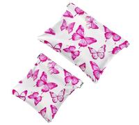 Anna Cowper Lot de 2 petites trousses de maquillage en cuir pour sacs à main, pochette de maquillage portable sans fermeture éclair, porte-monnaie, pochette à bijoux, pieuvre rouge, Multicolore 3.,