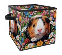 Anna Cowper Paniers de rangement cubiques avec poignées pour cochons d'Inde, grands bacs de rangement pliables pour étagères, placard, maison, bureau, jouets